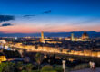 Twilight view of Florence skyline in Italy, one of the best affordable European travel destinations in 2025